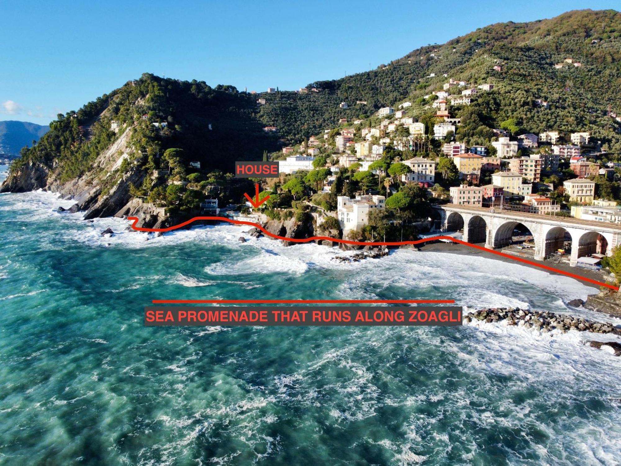Апартаменты La Terrazza Sul Mare Дзоальи Экстерьер фото
